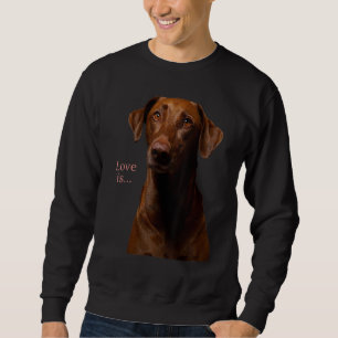 Sweatshirt Chocolat Labrador Retriever Lab Teg Chien Maman Pa