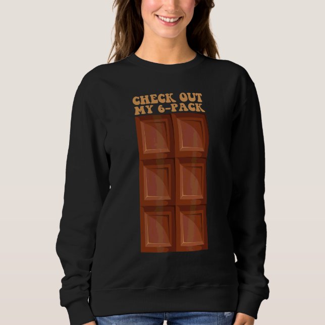 Sweatshirt Chocolat Sixpack  Choco Sucré (Devant)