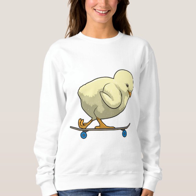 Sweatshirt Choisir comme patineur avec skateboard (Devant)