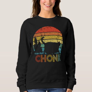 Sweatshirt Chonk Chat Scale Meme Retro Style Vintage Chats Me