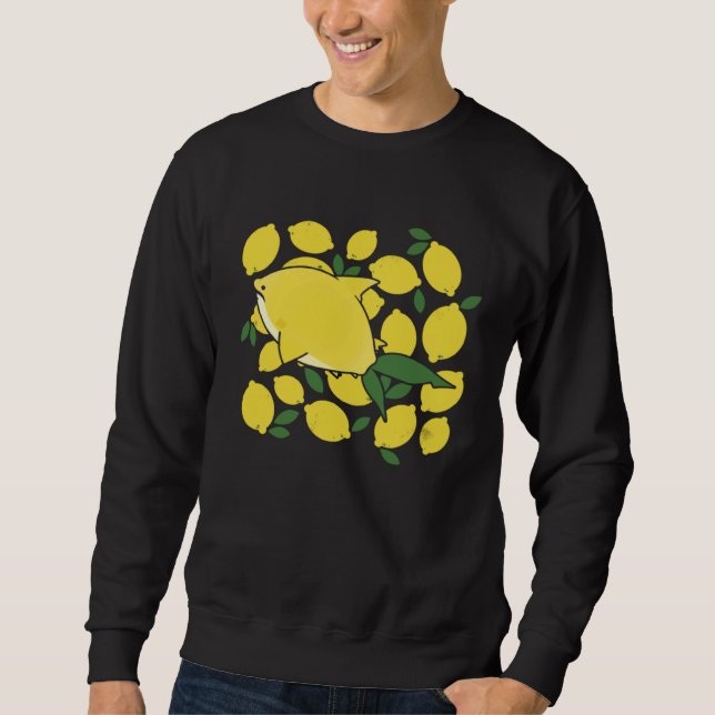 Sweatshirt Chopped Lemon Whale Shark Pun Aquatic Animal Shark (Devant)