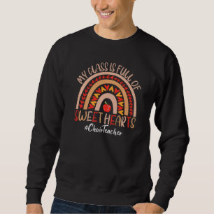 Sweatshirt Chorale Professeur Ma Classe Est Pleine De Coeurs 