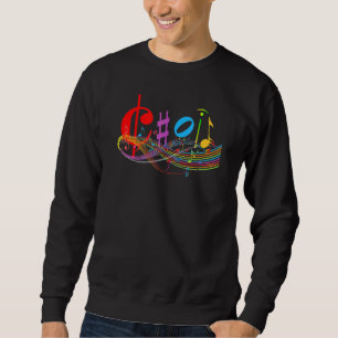 Sweatshirt Chorale Symboles De Musique Classe Favorite Retour
