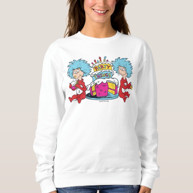 Sweatshirt Chose Une Chose Deux Fête Choses (Devant)