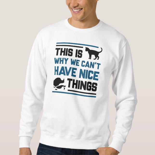 Sweatshirt Choses Gentilles Chat (Devant)