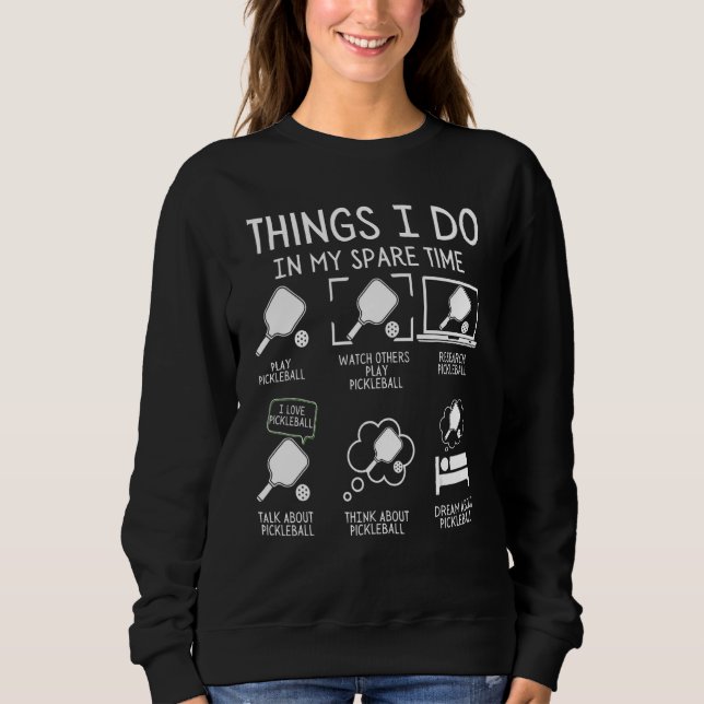Sweatshirt Choses que je fais pendant mon temps libre Joueur  (Devant)