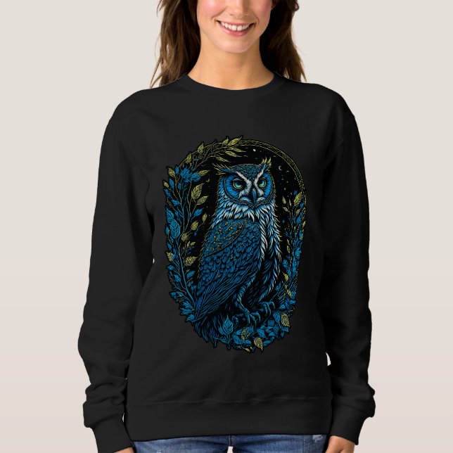 Sweatshirt Chouette à grande corne (Devant)