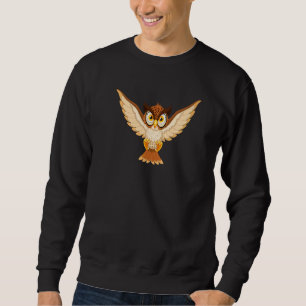 Sweatshirt Chouette Volante Cool Oiseau De Nuit Chouette Hoot