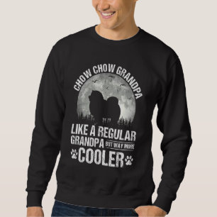 Sweatshirt Chow Chow Grand-pa Lune Vintage Fête des pères chi
