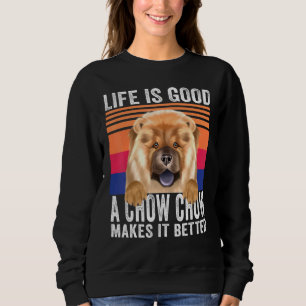 Sweatshirt Chow Chow Rend Votre Vie Vintage
