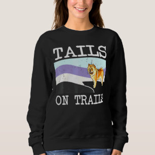 Sweatshirt Chow Chow Tails Sur Les Pistes Randonnée Chien