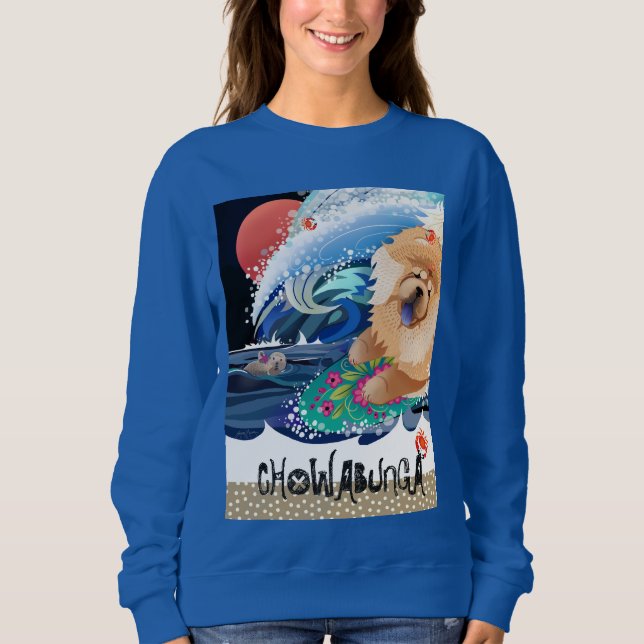 Sweatshirt CHOWABUNGA - Chow - meilleur sur chemise foncée ou (Devant)