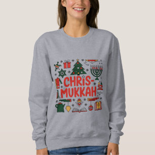 Sweatshirt Chrismukkah Hanoukka Noël Juif Religieux