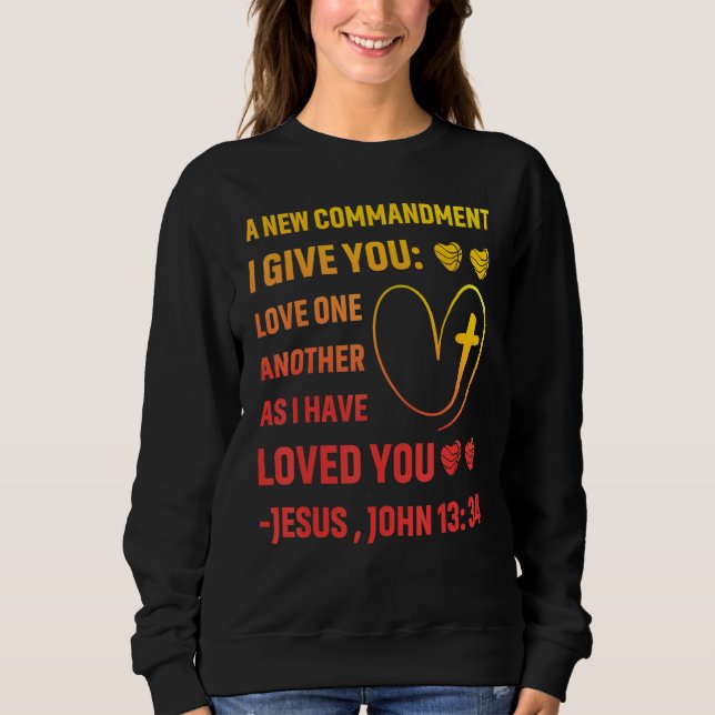 Sweatshirt Christ Evangile Jésus Fils de Dieu Citation 4 (Devant)