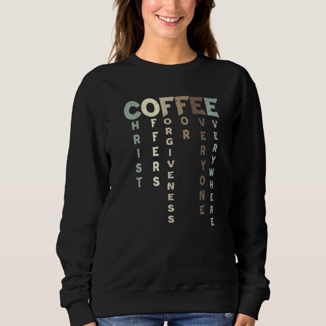 Sweatshirt Christ Offre Le Pardon À Tous Partout (Devant)