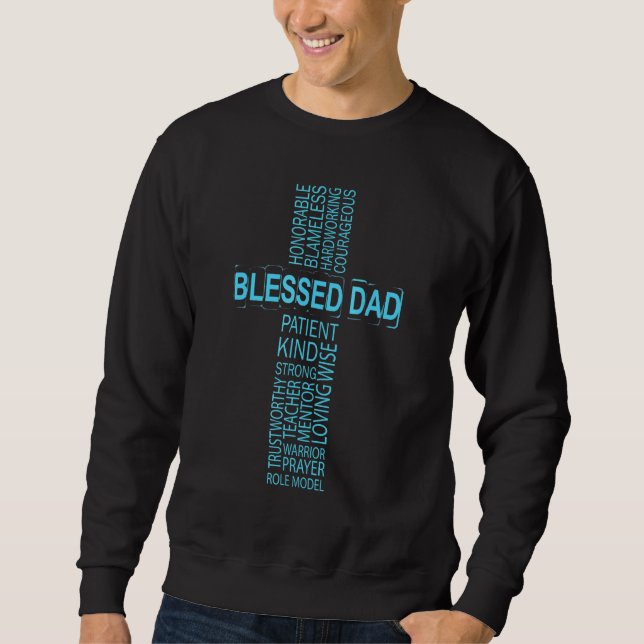 Sweatshirt Christian Béni Papa Croix 1 (Devant)