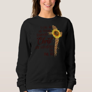 Sweatshirt Christian Bible Phil 413 Je peux faire des choses