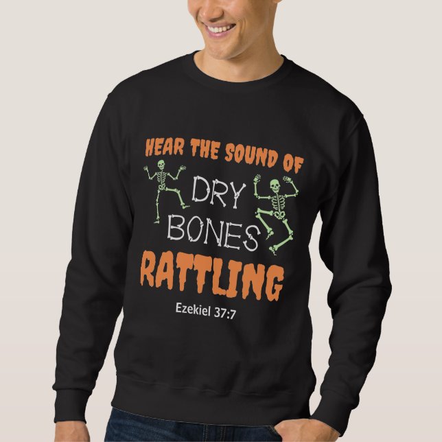 Sweatshirt Christian Halloween SÈCHE BONNES RATTLING (Devant)