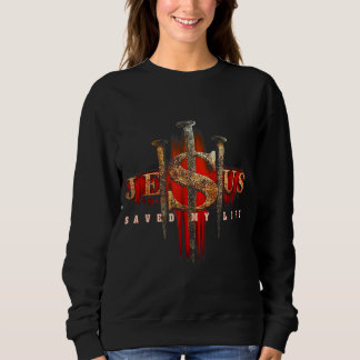 Sweatshirt Christian Jésus A Sauvé Ma Vie Femmes Hommes