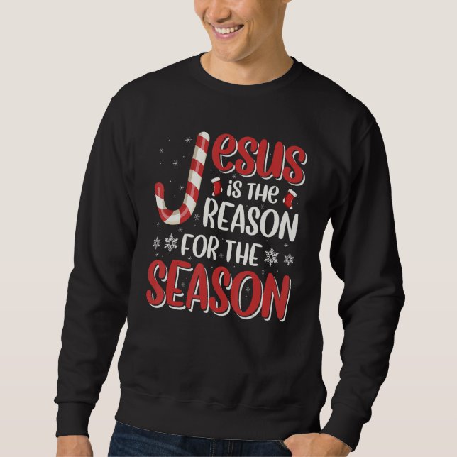 Sweatshirt Christian Jesus The Reason Christmas Stocking Stuf (Devant)
