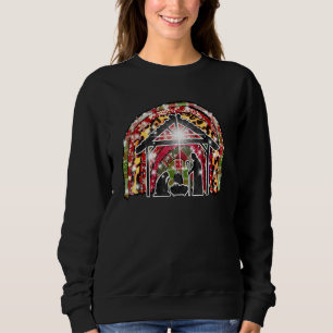 Sweatshirt Christian Joyeux Noël Buffalo Plaid Jésus
