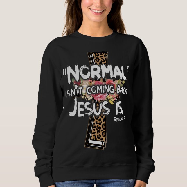 Sweatshirt Christian Leopard Cross Normal ne revient pas J (Devant)