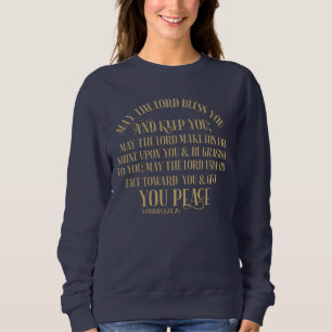 Sweatshirt Christian Les Nombres Bénédiction 6:24-26 Or