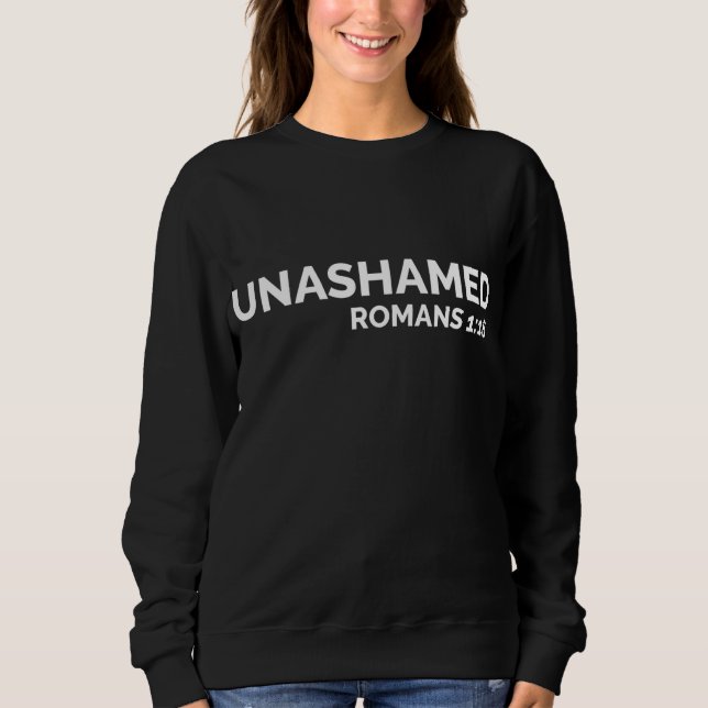 Sweatshirt Christian Romans Unhonamed Jesus Cross (Devant)