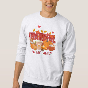Sweatshirt Christian Thanksgiving Citrouille famille MERVEILL