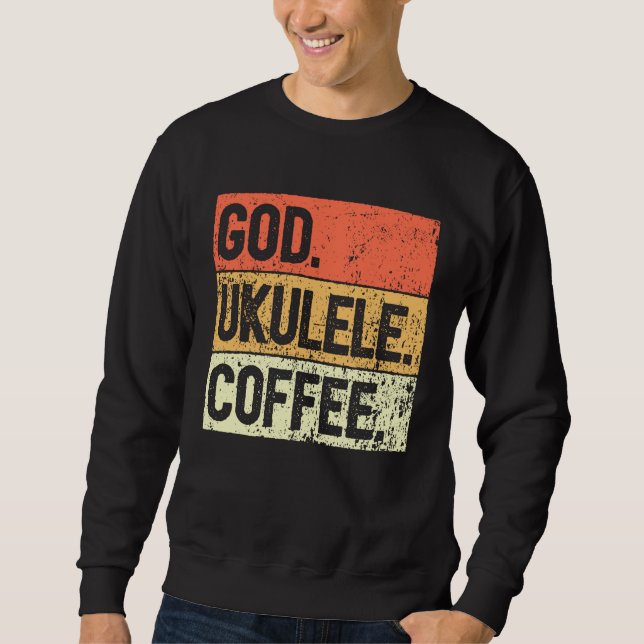 Sweatshirt Christian Ukulele Player Worship Ukulele Church Uk (Devant)