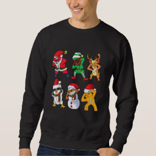 Sweatshirt Christmas African American Père Noël and Friends G