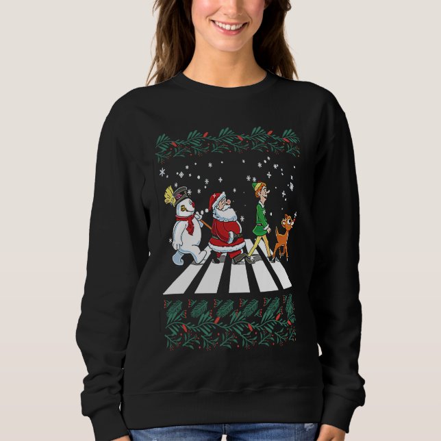 Sweatshirt Christmas Arbey Road  Christmas (Devant)