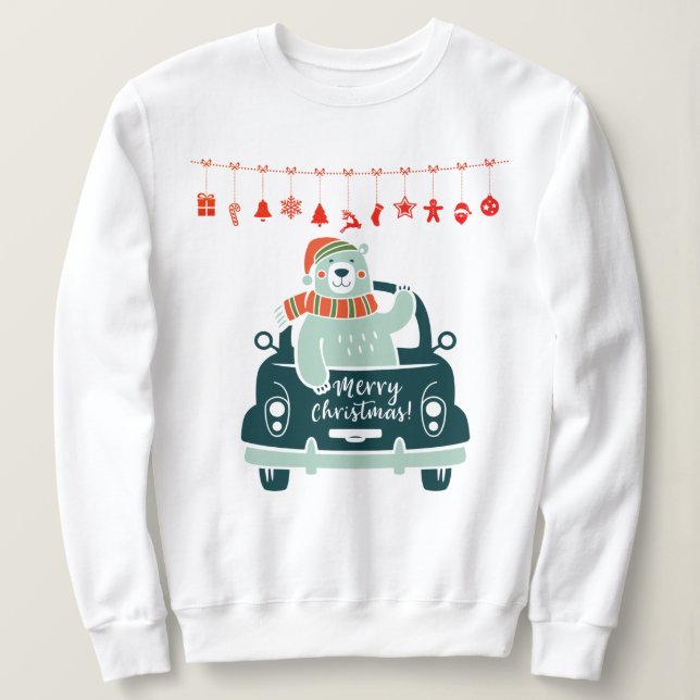 Sweatshirt Christmas Bear (Design devant)