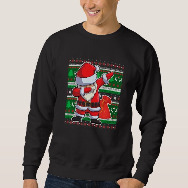 Sweatshirt Christmas Boys Dabbing Santa Claus Girls  Xmas Dab (Devant)