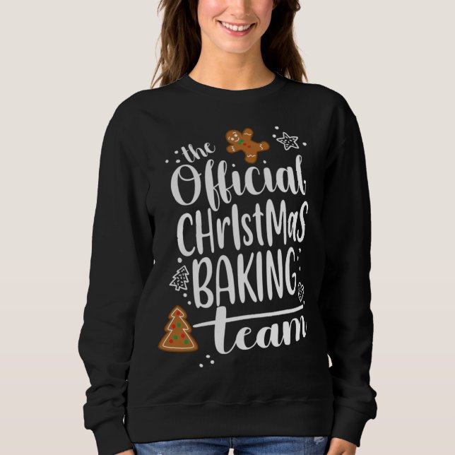 Sweatshirt Christmas Cookie Baking Team Crew Cute Gingerbread (Devant)