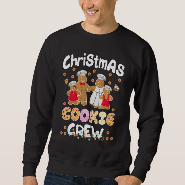 Sweatshirt Christmas Cookie Crew Matching family (Devant)