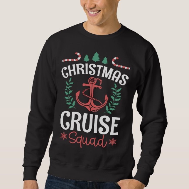 Sweatshirt Christmas Cruise Squad Matching Family X Mas Crew  (Devant)