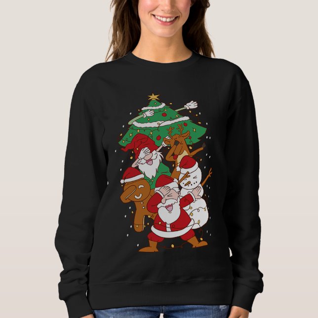 Sweatshirt Christmas Fun Santa Deer Elf Ginger (Devant)