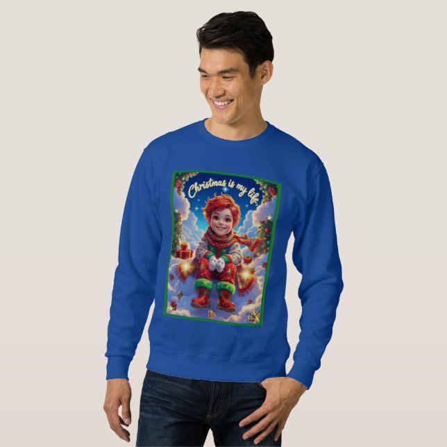 Sweatshirt Christmas is my life (Devant entier)