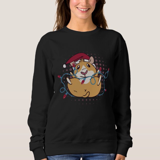 Sweatshirt Christmas Lights Furry Potato Cute And Fluffy Guin (Devant)