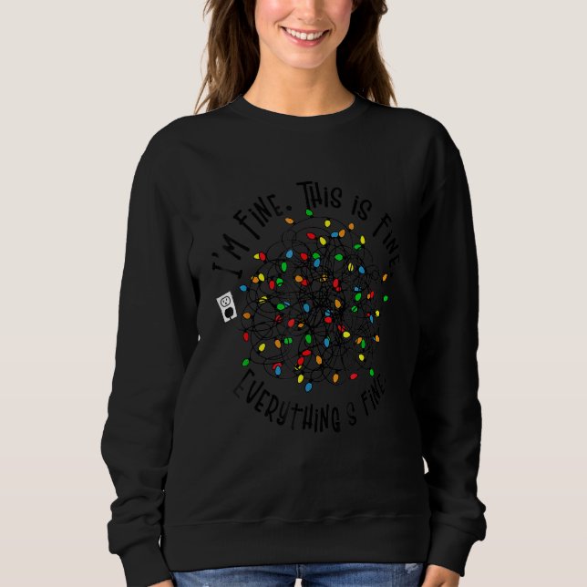 Sweatshirt Christmas Lights Matching Couple 1 (Devant)