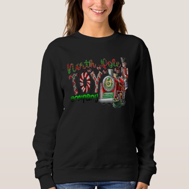 Sweatshirt Christmas North Pole Happy Winter Holiday Merry Ch (Devant)