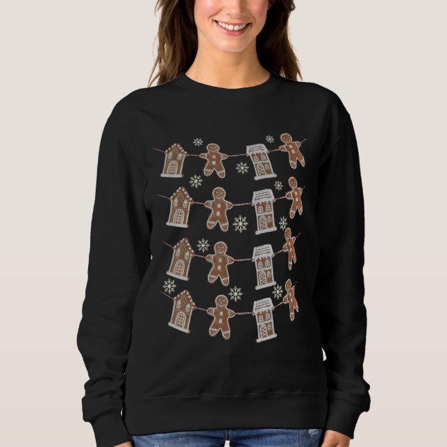 Sweatshirt Christmas Party  Gingerbread People Gingerbread Ho (Devant)