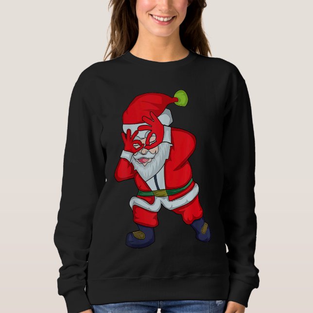 Sweatshirt Christmas Santa Clause Griddy Dance (Devant)