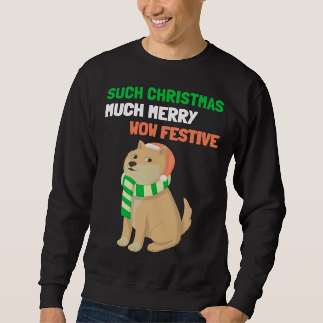 Sweatshirt Christmas  Shiba Inu Doge Memes (Devant)