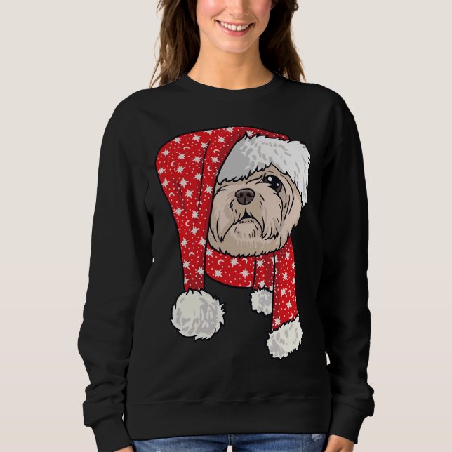 Sweatshirt Christmas Shih Tzu (Devant)