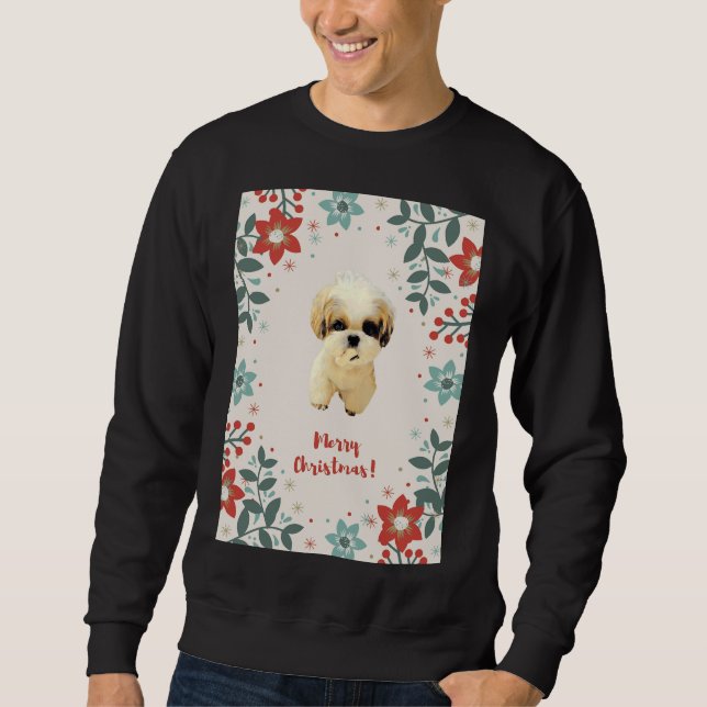 Sweatshirt Christmas Shih Tzu (Devant)
