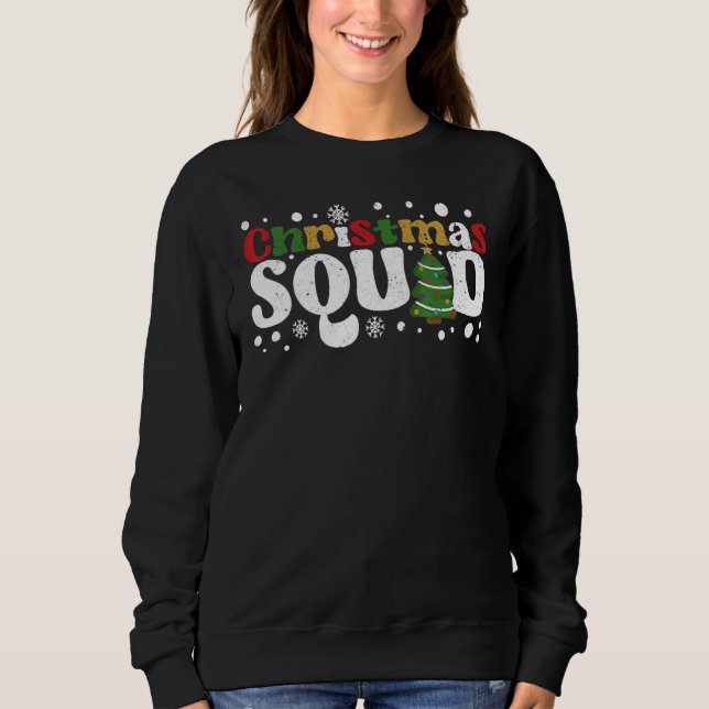 Sweatshirt Christmas Squad Santa Claus Family Matching Pajama (Devant)