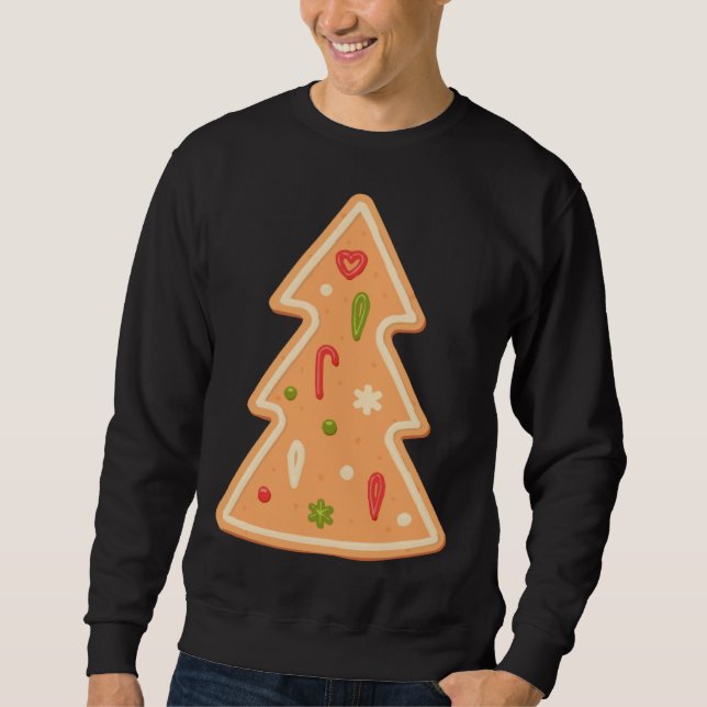 Sweatshirt Christmas Tree Gingerbread cake Xmas (Devant)