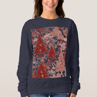 Sweatshirt Christmas trees sweat-shirt for women
